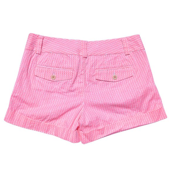 Lilly Pulitzer 'Barclay Short' Sz 2 - Hot Pink & White Plaid MINT CONDITION - Picture 7 of 10